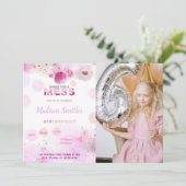 Invitations personnalisables de parties d'art pour (Debout devant)