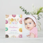 Invitations personnalisables de parties sucrées po (Debout devant)