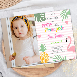 Invitations personnalisables de parties tropicales