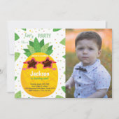 Invitations personnalisables de parties tropicales (Devant)