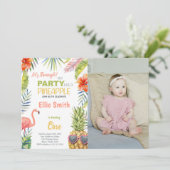 Invitations personnalisables de parties tropicales (Debout devant)
