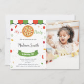 Invitations personnalisables de pizza Party pour e (Devant)