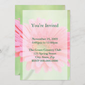 Invitations Personnalisables de poitrine rose (Devant / Derrière)