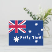 Invitations personnalisables du Drapeau australien (Debout devant)