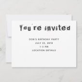 Invitations personnalisables du Drapeau australien (Dos)