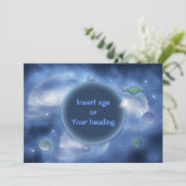 Invitations - personnalisables, espace (Debout devant)