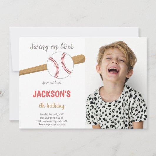 Invitations personnalisables pour les enfants (Devant)