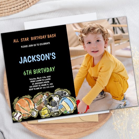 Invitations personnalisables pour les enfants
