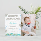 Invitations personnalisables Winter Wonderland Par (Debout devant)