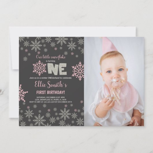 Invitations personnalisables Winter Wonderland Par (Devant)