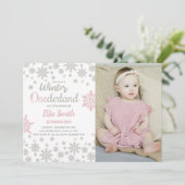 Invitations personnalisables Winter Wonderland Par (Debout devant)