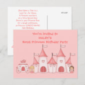 Invitations personnalisées à la fête d'anniversair (Devant / Derrière)