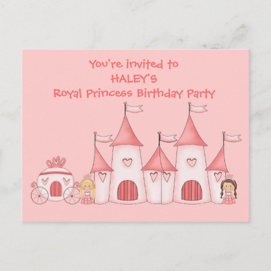 Invitations personnalisées à la fête d'anniversair (Devant)