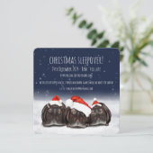 Invitations personnalisées à la fête de Noël ou à  (Debout devant)