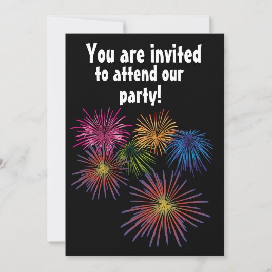 INVITATIONS PERSONNALISÉES À LA FÊTE D'ÉTÉ (Devant)
