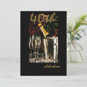 Invitations personnalisées à la fête du 40e annive (Debout devant)