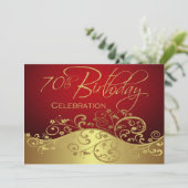 Invitations personnalisées à la fête du 70e annive (Debout devant)