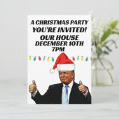 INVITATIONS PERSONNALISÉES AU PARTI DE NOËL TRUMP (Debout devant)