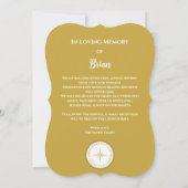 Invitations personnalisées Baby Boy Memorial (Dos)