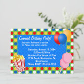 Invitations personnalisées Carnival Lights (Debout devant)