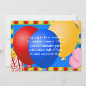 Invitations personnalisées Carnival Lights (Dos)