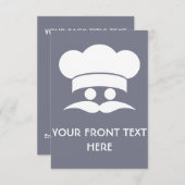 Invitations personnalisées CHEF (Devant / Derrière)