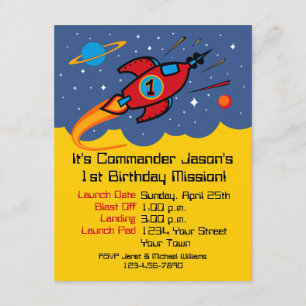 Invitations personnalisées d'anniversaire pour Roc