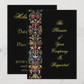 Invitations personnalisées d'art éclairé élégant (Devant / Derrière)