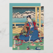 Invitations personnalisées d'art japonais (Devant / Derrière)