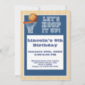 Invitations personnalisées de basket-ball Annivers (Dos)