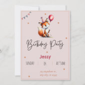 Invitations personnalisées de fête d'anniversaire (Devant)