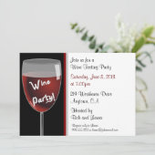 Invitations Personnalisées De La Fête Du Vin (Debout devant)