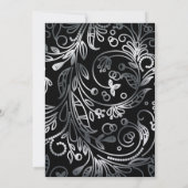 Invitations Personnalisées De La Fête Silver Et Go (Dos)