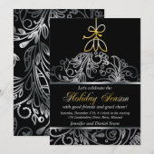 Invitations Personnalisées De La Fête Silver Et Go (Devant / Derrière)