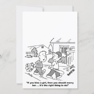 Invitations personnalisées de mariage de dessin an