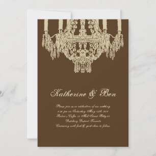 Invitations personnalisées de mariage de lustre