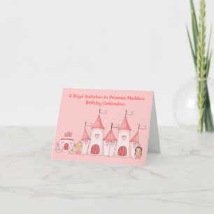 Invitations personnalisées de princesse Birthday