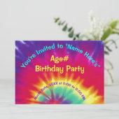 Invitations personnalisées de teinture à tarte, An (Debout devant)