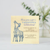 Invitations personnalisées de Valentine Party (Debout devant)