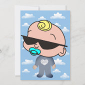 Invitations personnalisées des Baby showers partie (Dos)