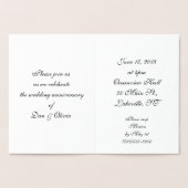 Invitations personnalisées du 50e anniversaire (Intérieur)