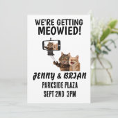 INVITATIONS PERSONNALISÉES DU MARIAGE CAT (Debout devant)