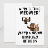 INVITATIONS PERSONNALISÉES DU MARIAGE CAT (Devant / Derrière)