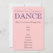 Invitations personnalisées invitations de danse pè (Dos)