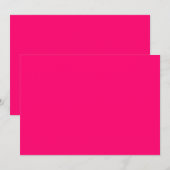 Invitations personnalisées Neon Pink - En vrac et (Devant / Derrière)
