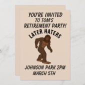 INVITATIONS PERSONNALISÉES PAR LE PARTI DE RETRAIT (Devant / Derrière)