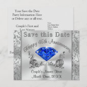 Invitations personnalisées pour le 45e anniversair (Devant / Derrière)