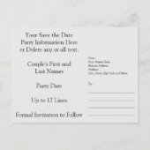 Invitations personnalisées pour le 45e anniversair (Dos)