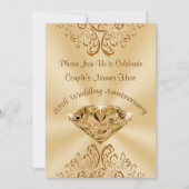 Invitations personnalisées pour le 65e anniversair (Devant)