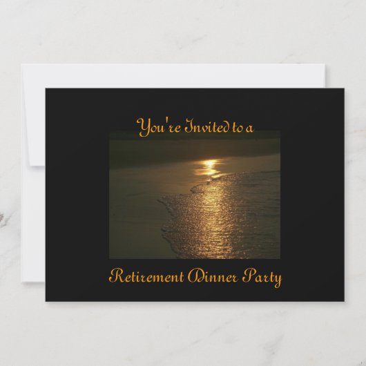 Invitations personnalisées pour le dîner de retrai (Devant)